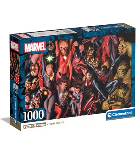 Amazon.com: Clementoni Marvel 1000-Piece Jigsaw Puzzle - Adult
